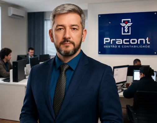 Valdenir Prates, sócio-fundador da Pracont, no escritório em Curitiba